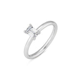 Bague de fiançailles Breuning en émeraude et diamants de laboratoire - 41063200